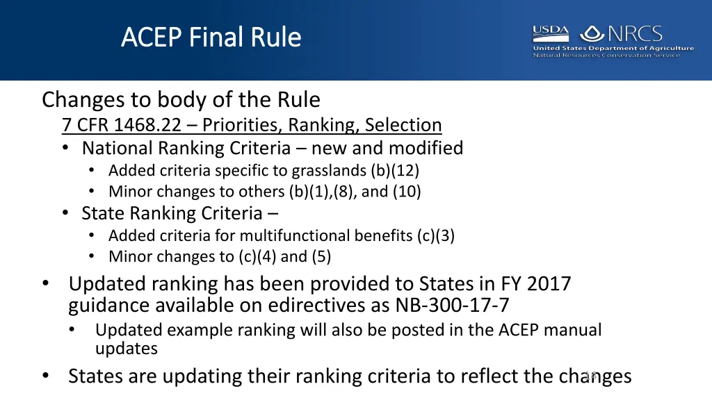 acep final rule acep final rule 11