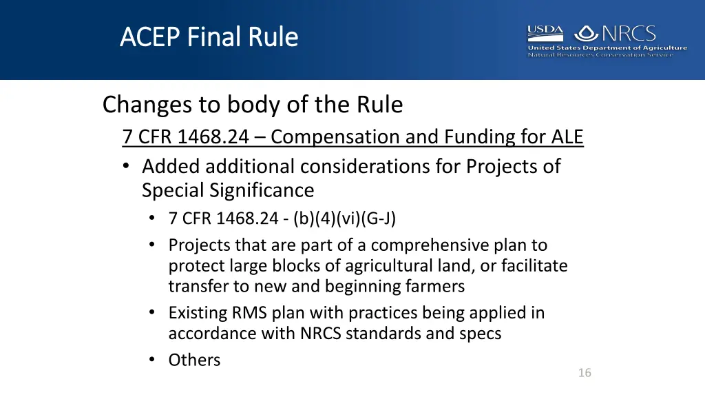 acep final rule acep final rule 13