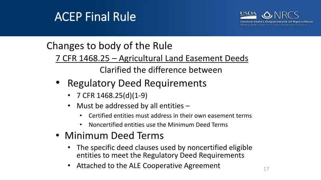 acep final rule acep final rule 14