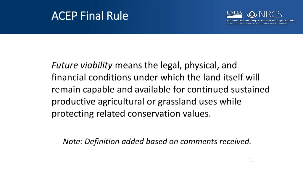 acep final rule acep final rule 9