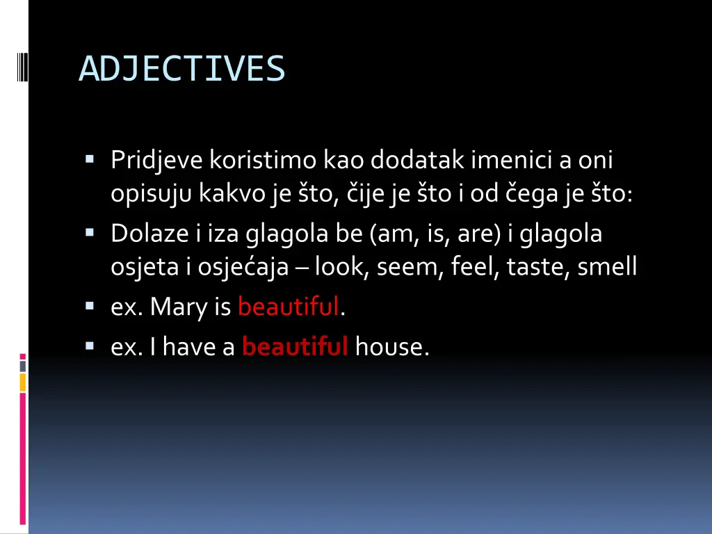 adjectives