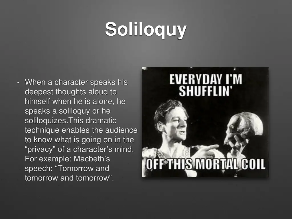 soliloquy