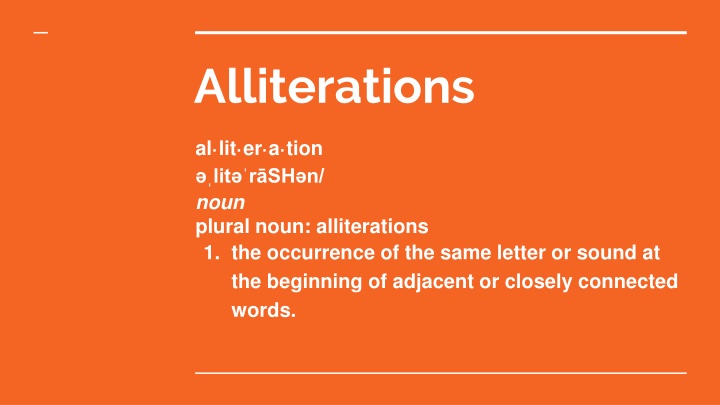 alliterations