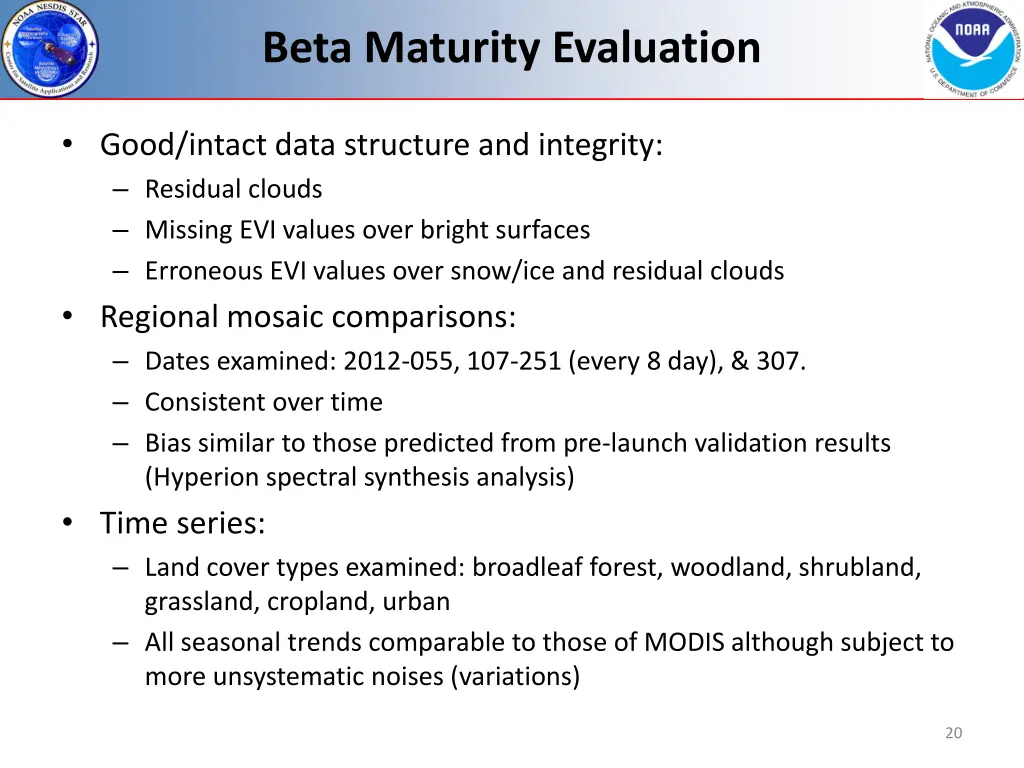 beta maturity evaluation 7