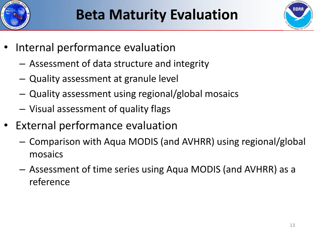 beta maturity evaluation