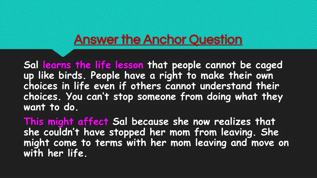 answer the anchor question answer the anchor 3