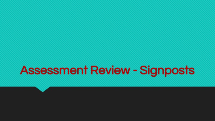 assessment review assessment review signposts