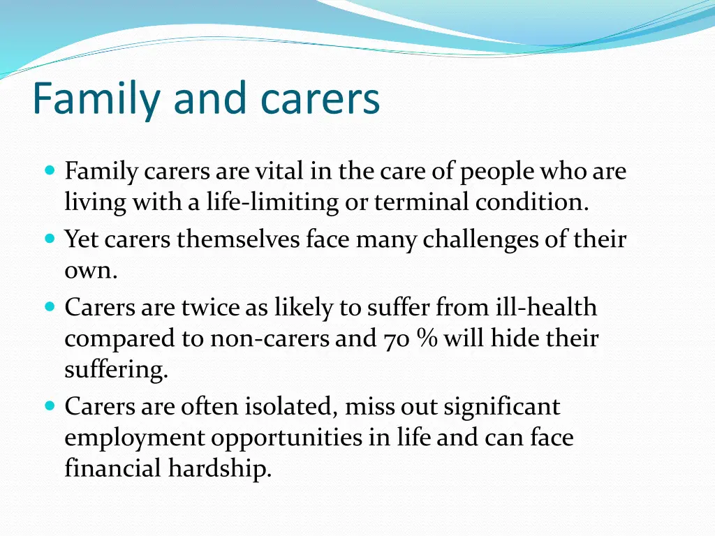 family and carers