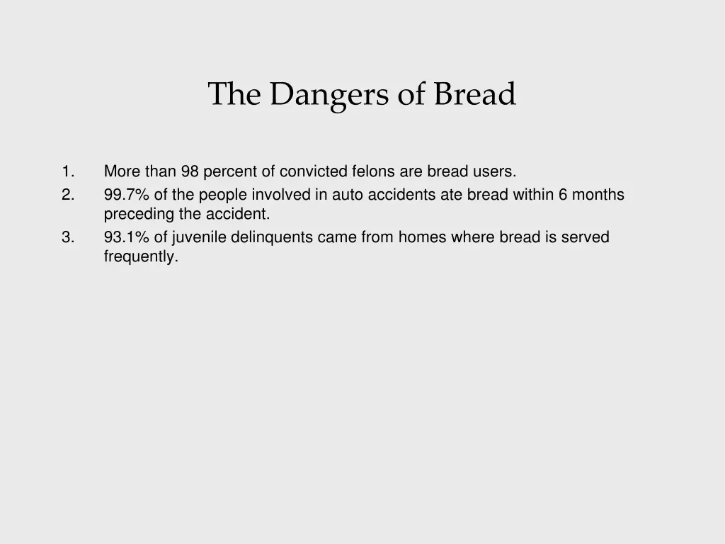 the dangers of bread