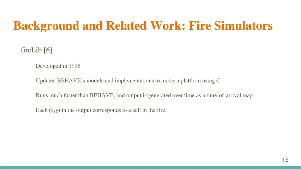 background and related work fire simulators 1