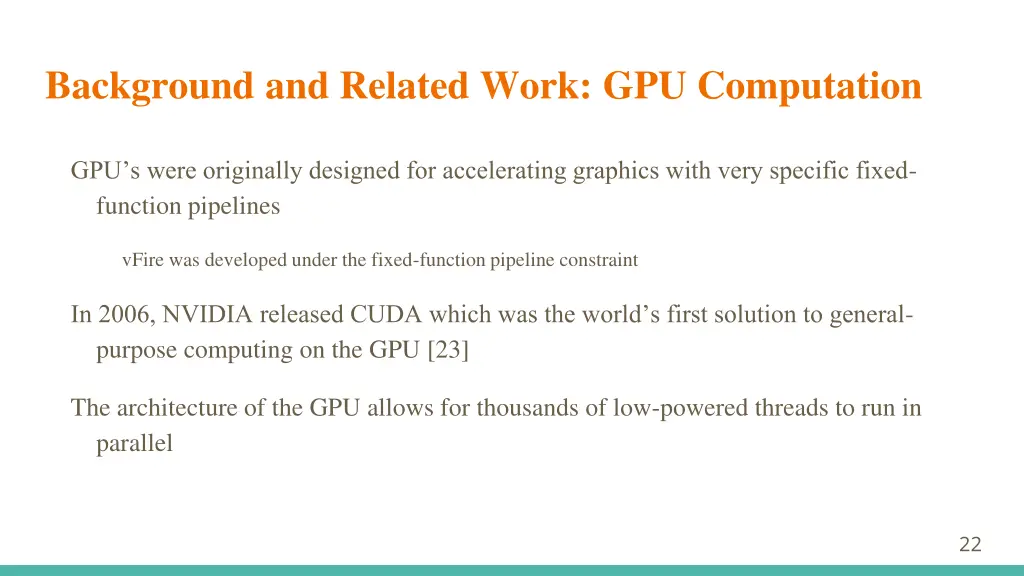 background and related work gpu computation