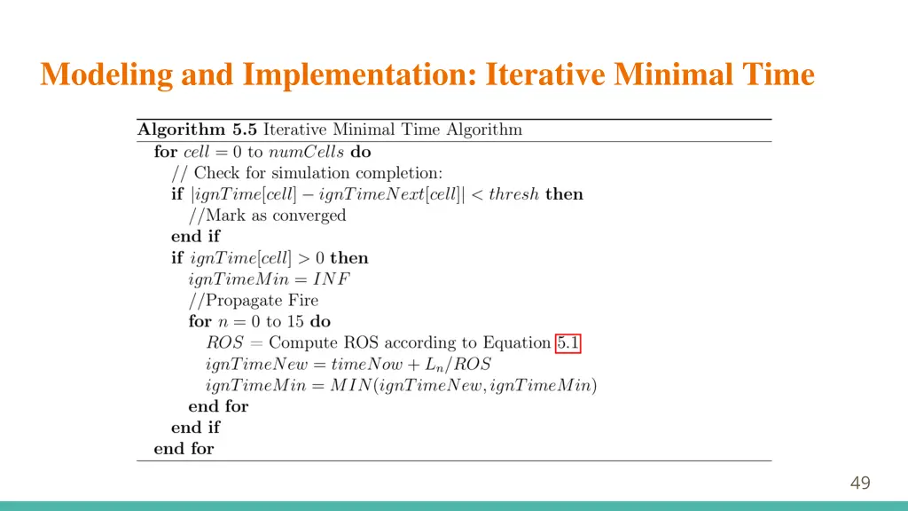 modeling and implementation iterative minimal time 1