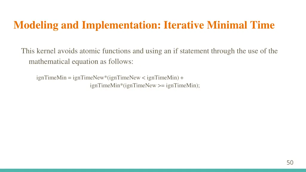 modeling and implementation iterative minimal time 2