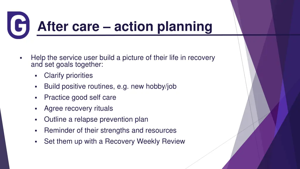 after care action planning