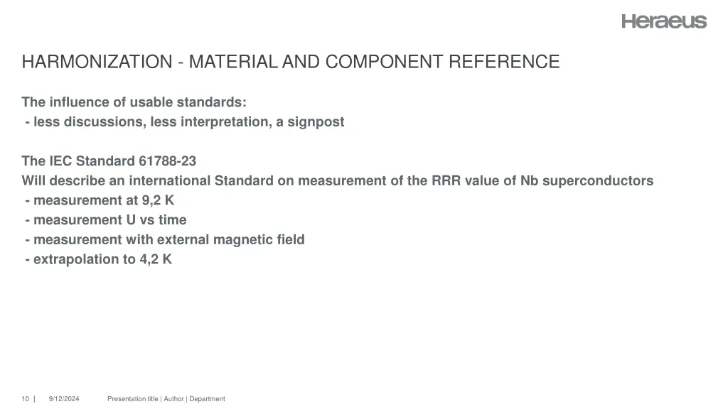 harmonization material and component reference 9