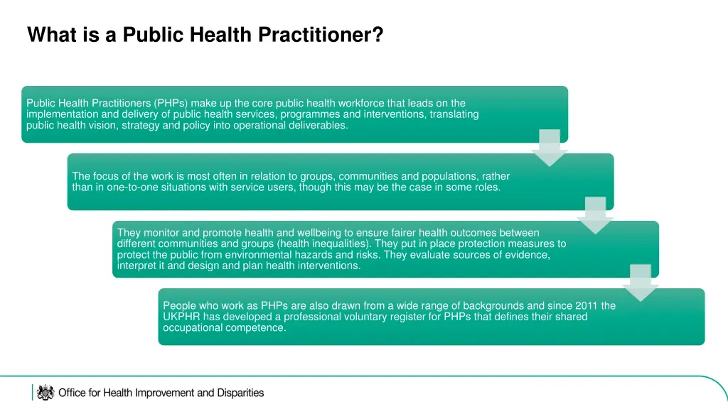 what is a public health practitioner