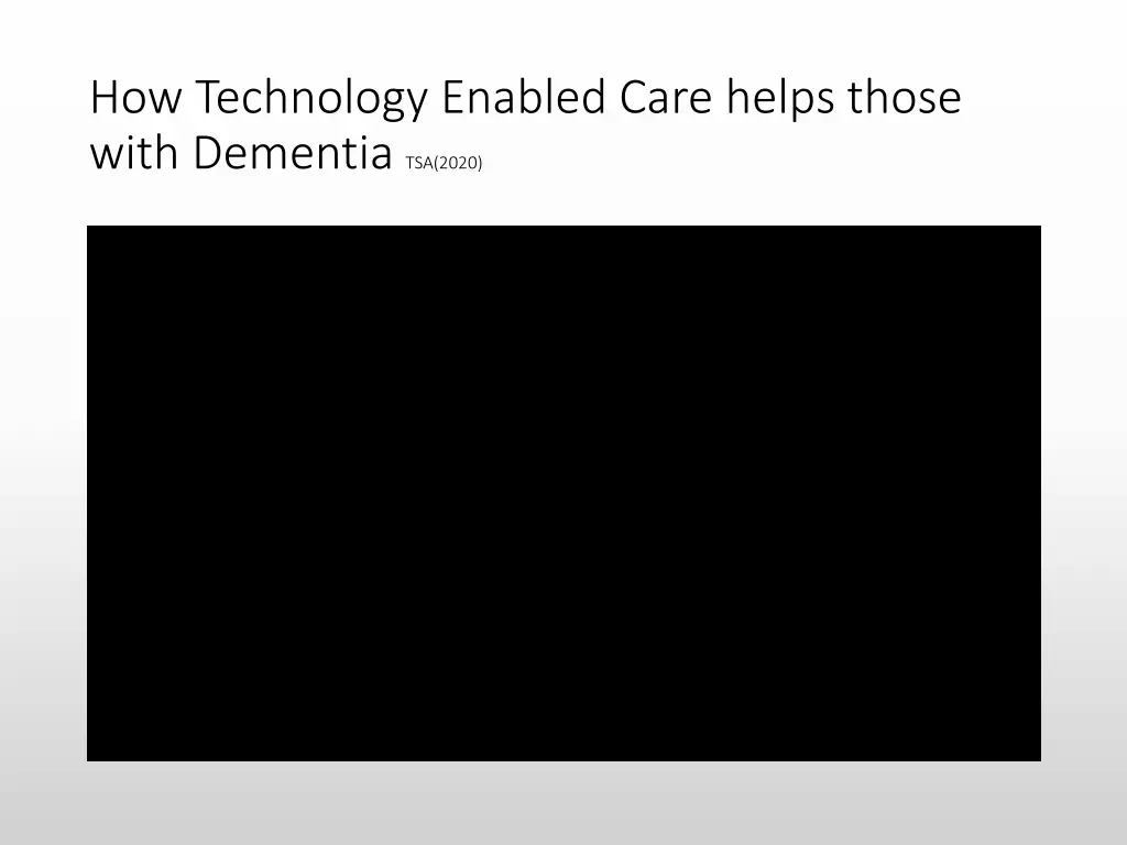 how technology enabled care helps those with