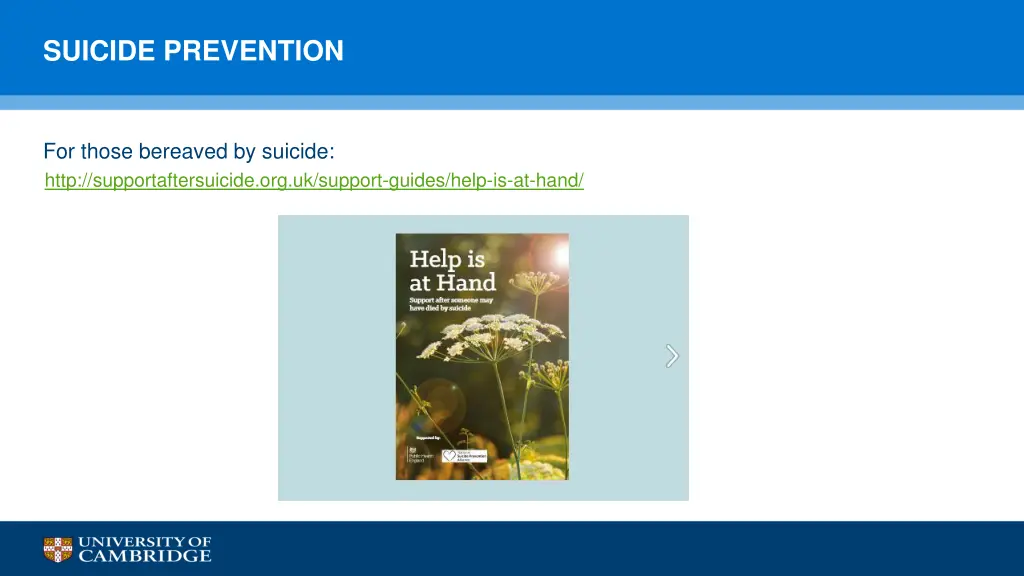 suicide prevention