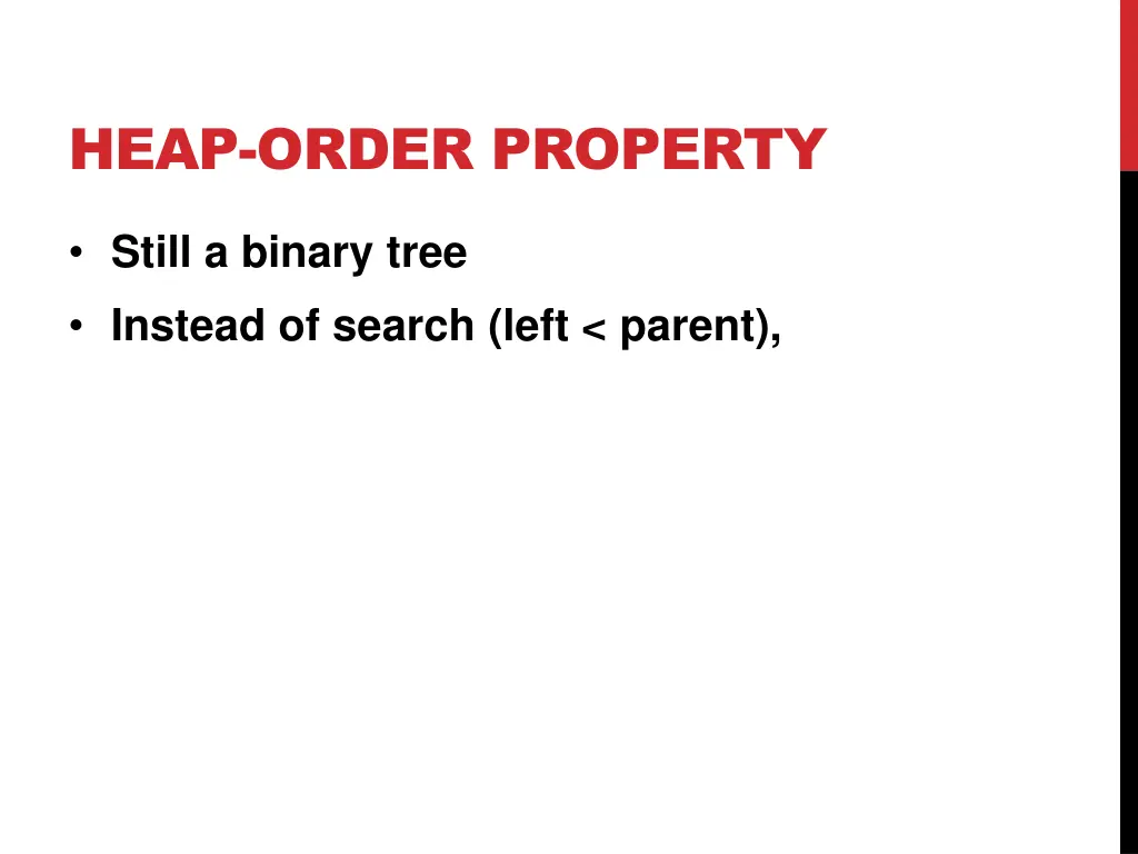 heap order property 1