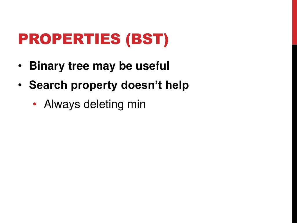 properties bst 6