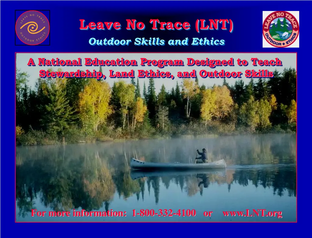 leave no trace lnt outdoor skills and ethics