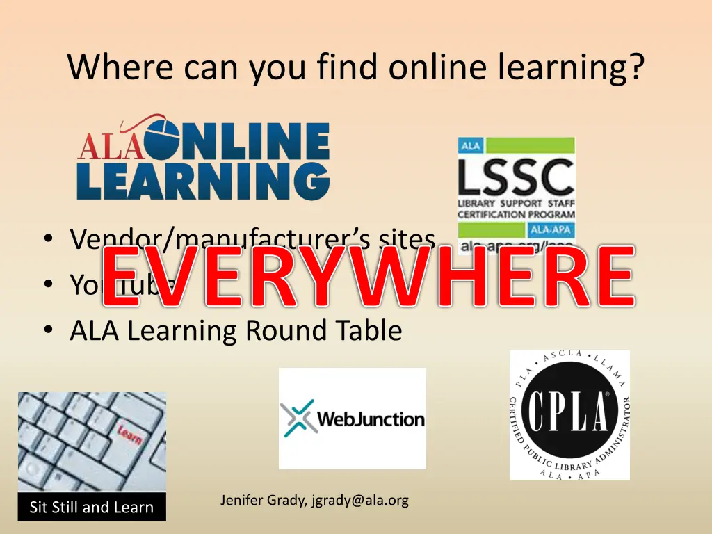 where can you find online learning