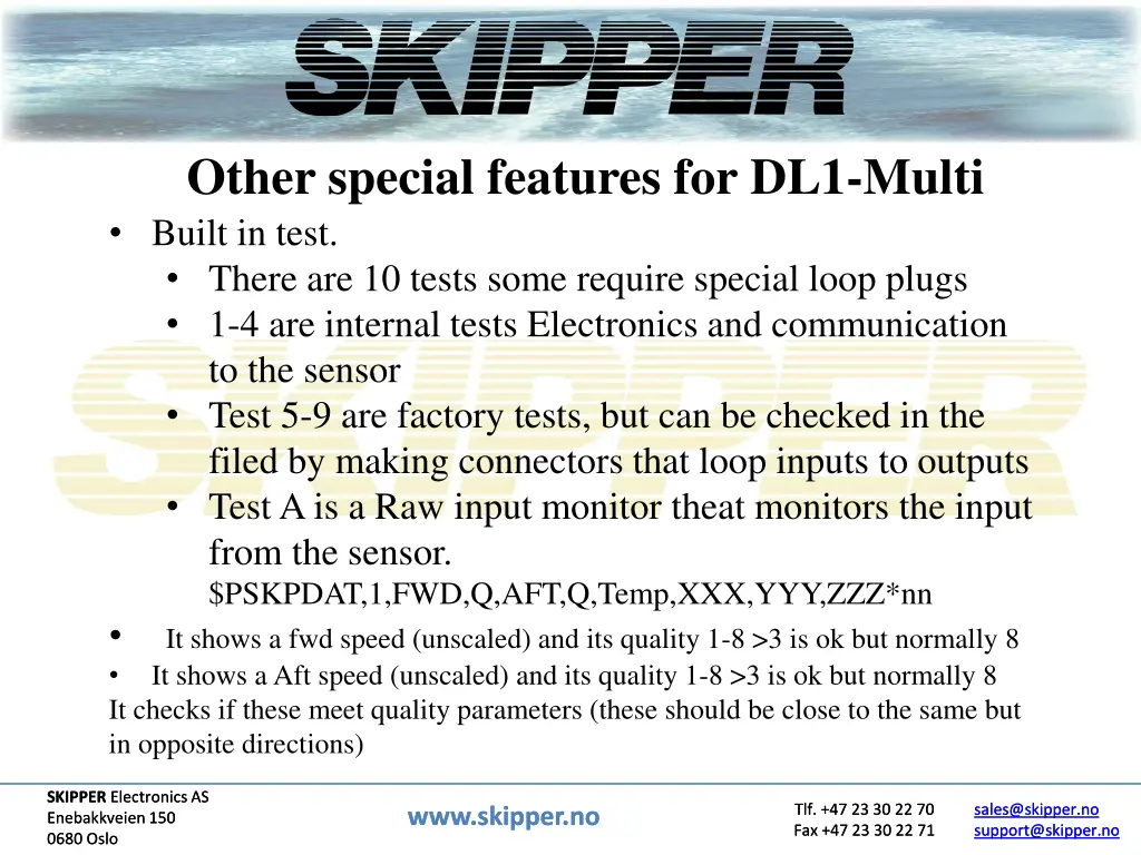 other special features for dl1 multi