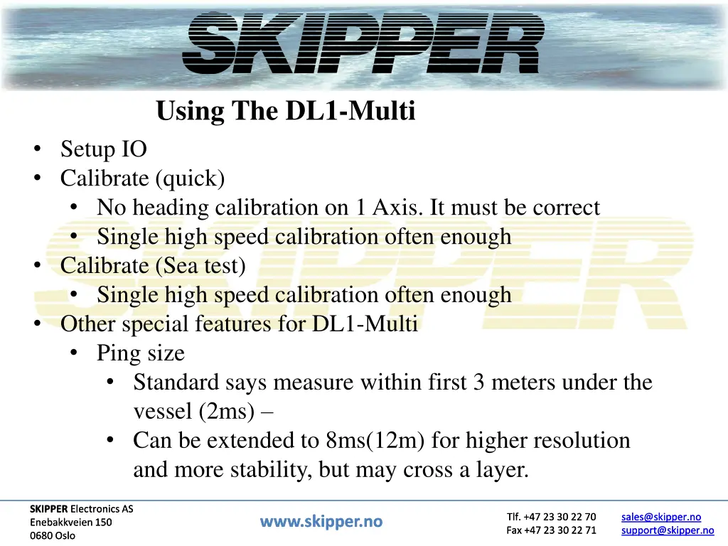 using the dl1 multi