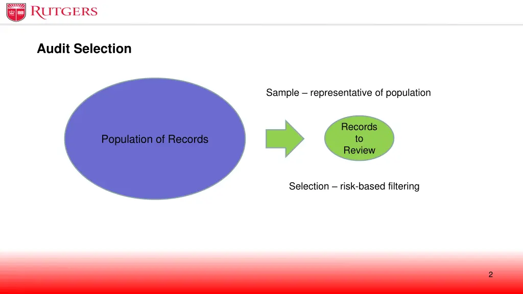 audit selection