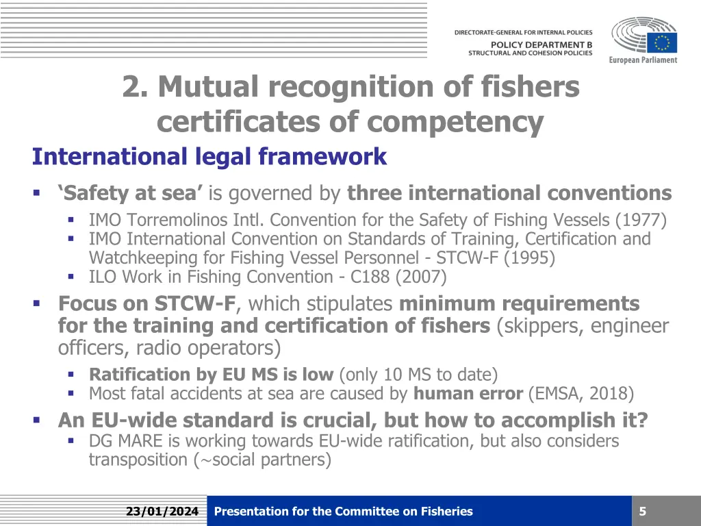 2 mutual recognition of fishers certificates 1