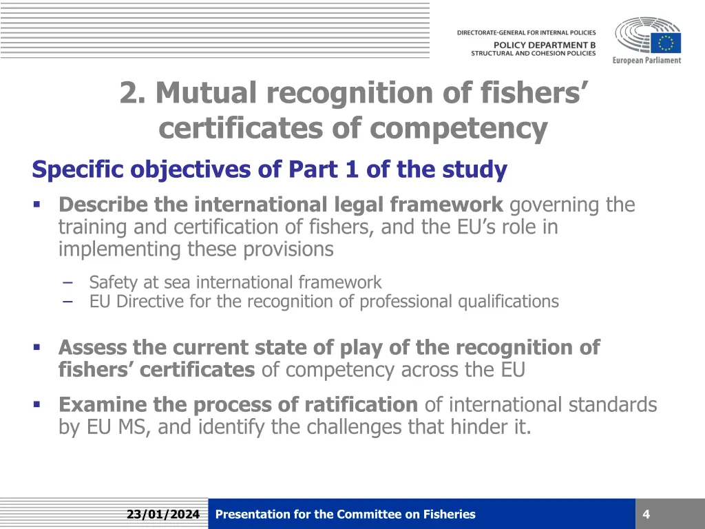 2 mutual recognition of fishers certificates