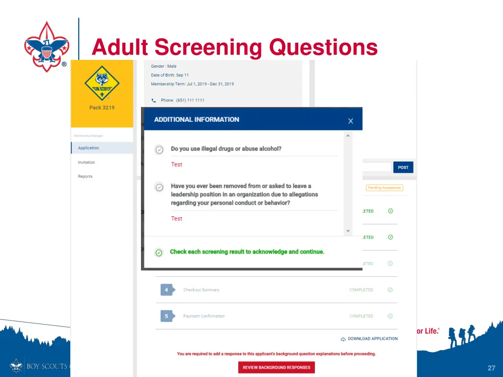 adult screening questions