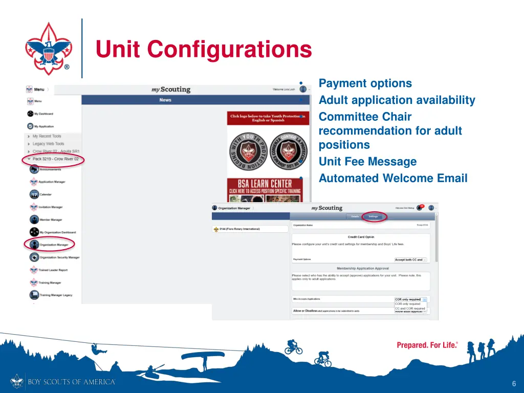 unit configurations