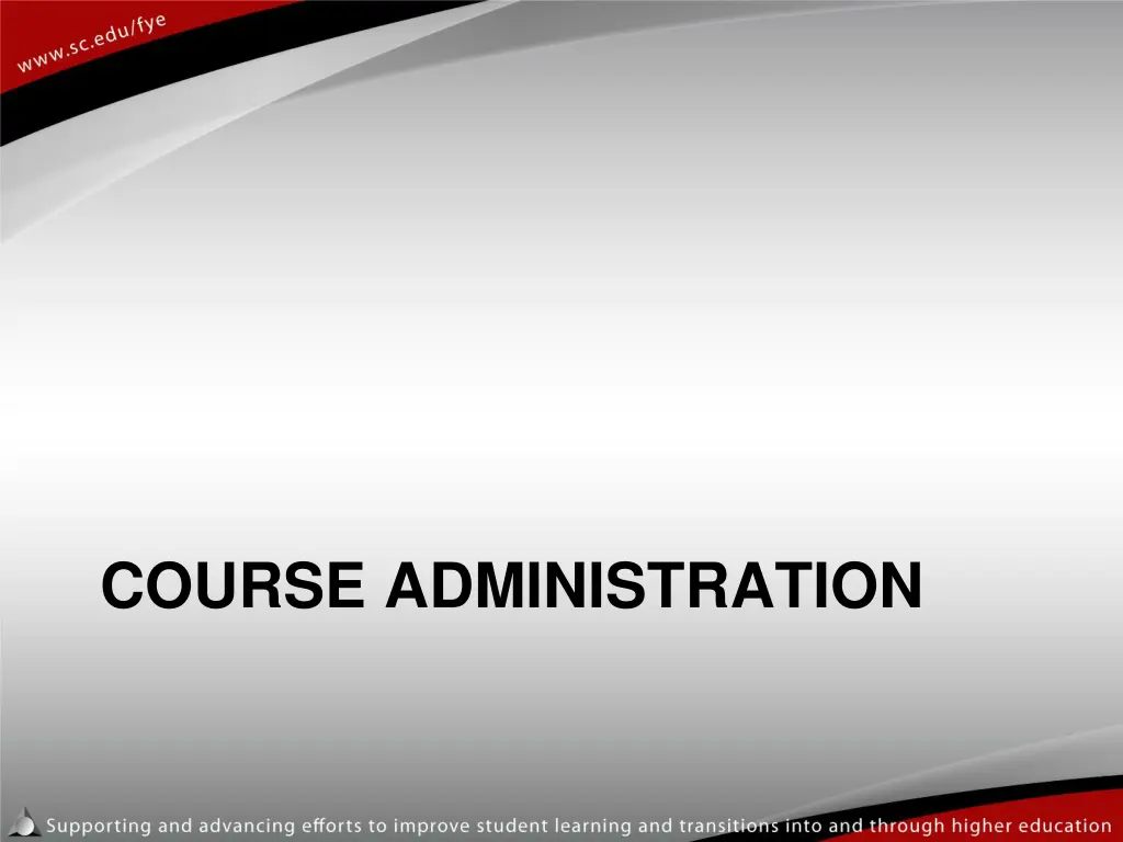 course administration