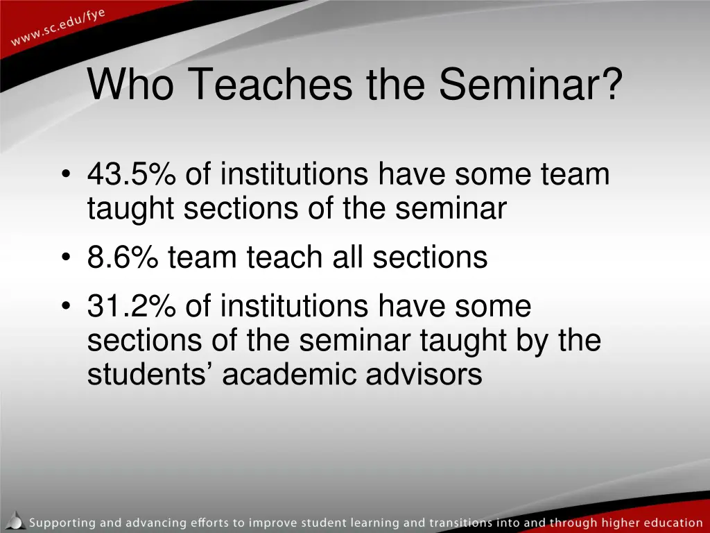 who teaches the seminar 2