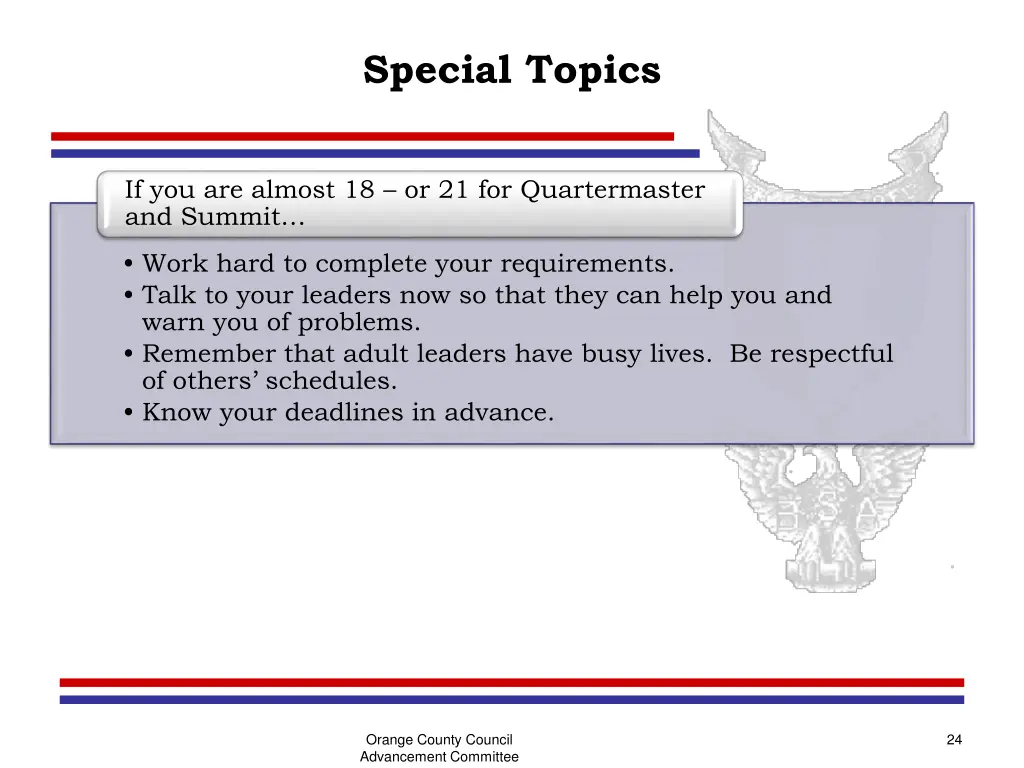 special topics 1