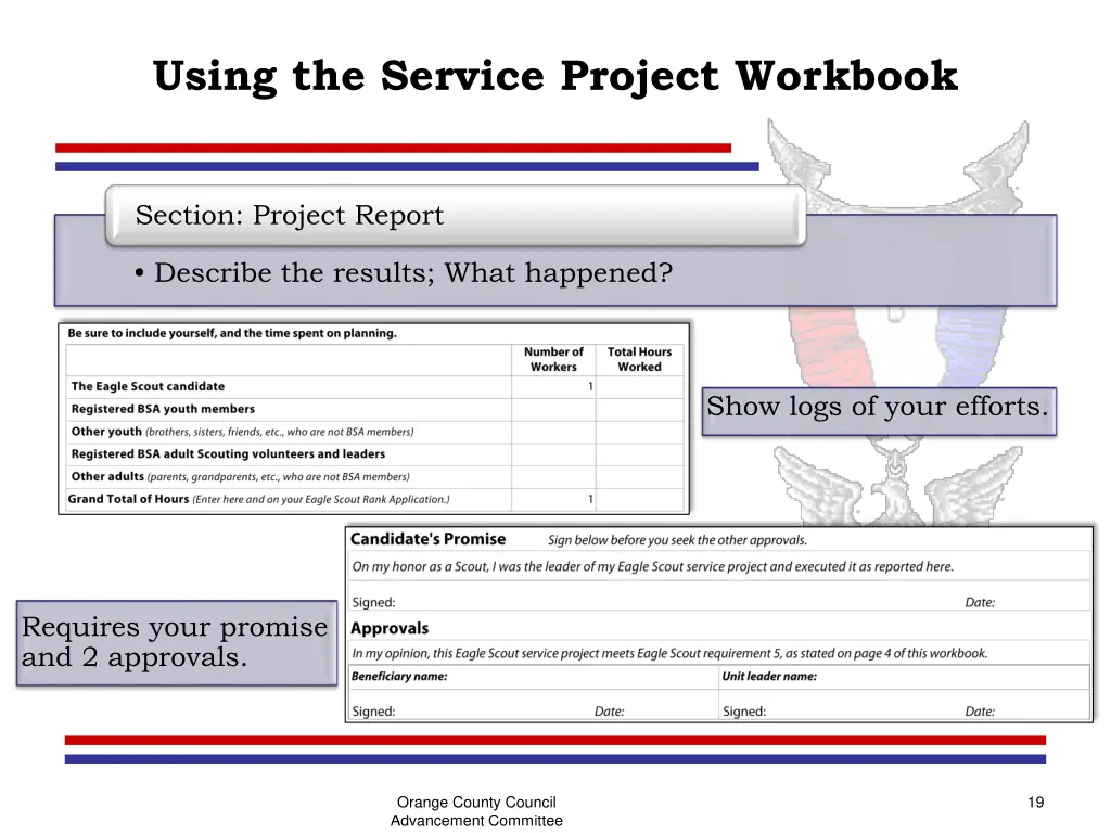 using the service project workbook 2