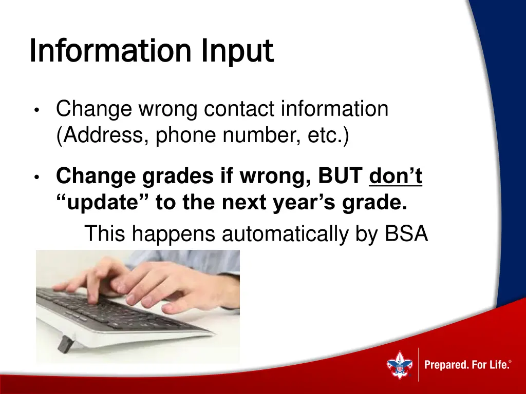 information input information input