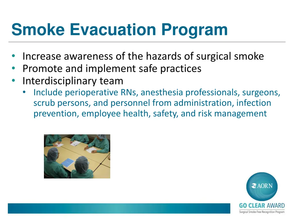 smoke evacuation program