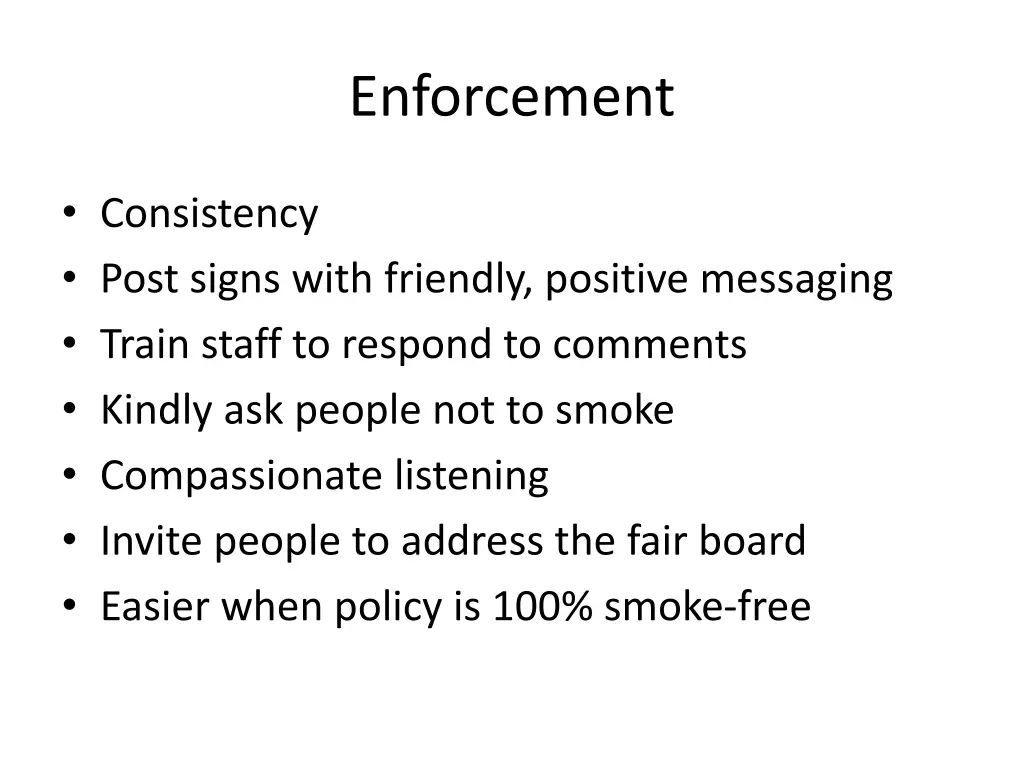 enforcement