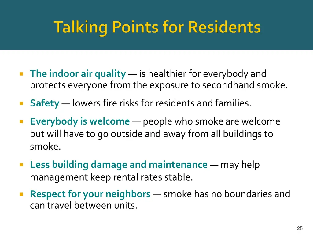 the indoor air quality is healthier for everybody