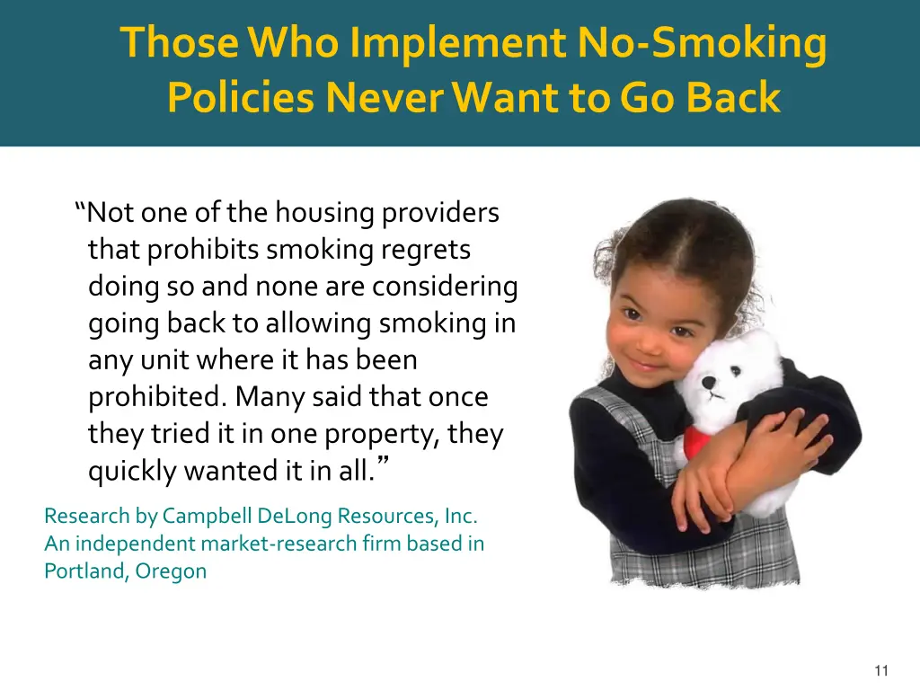 those who implement no smoking policies never