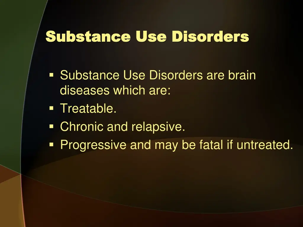 substance use disorders substance use disorders 1