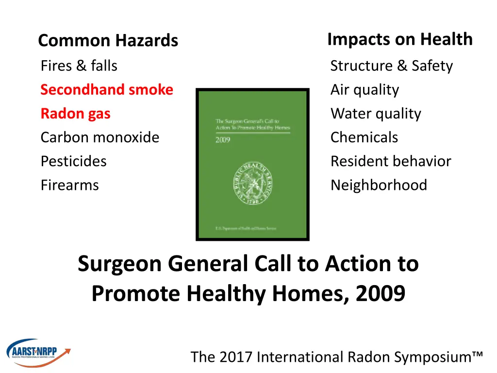 impacts on health