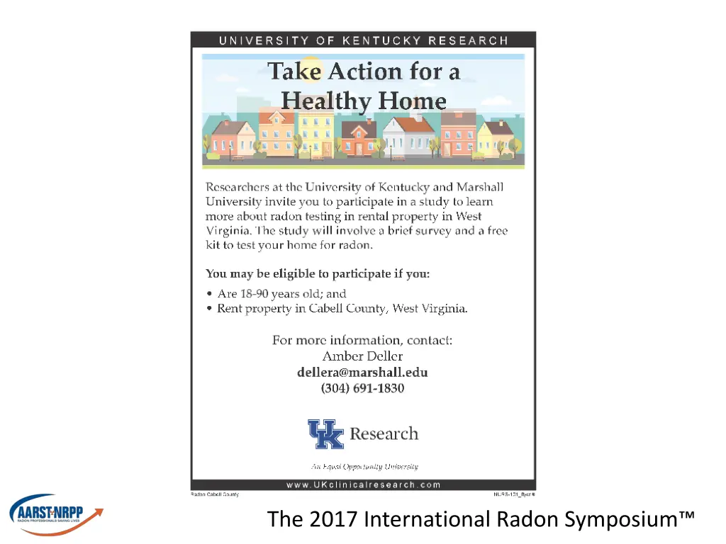 the 2017 international radon symposium