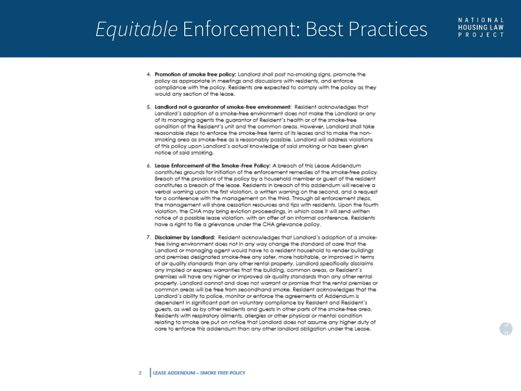 equitable enforcement best practices