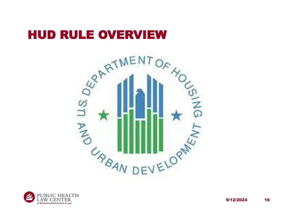 hud rule overview hud rule overview