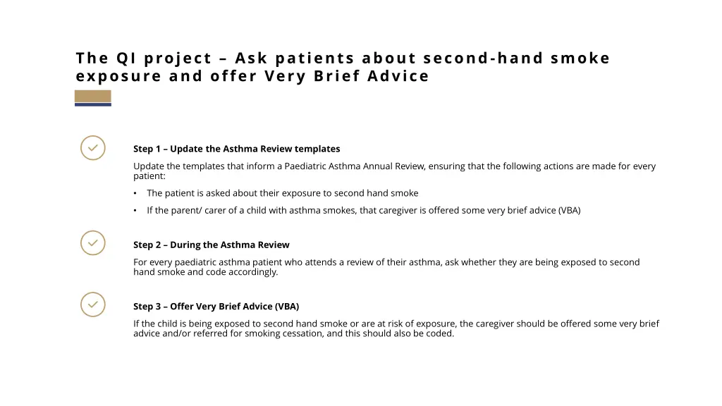 the qi project ask patients about second hand