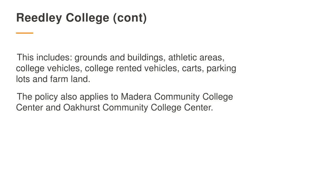 reedley college cont