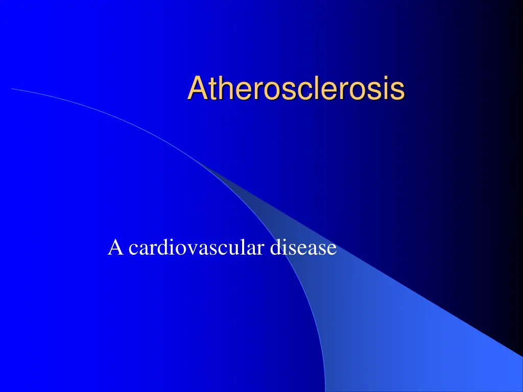 atherosclerosis